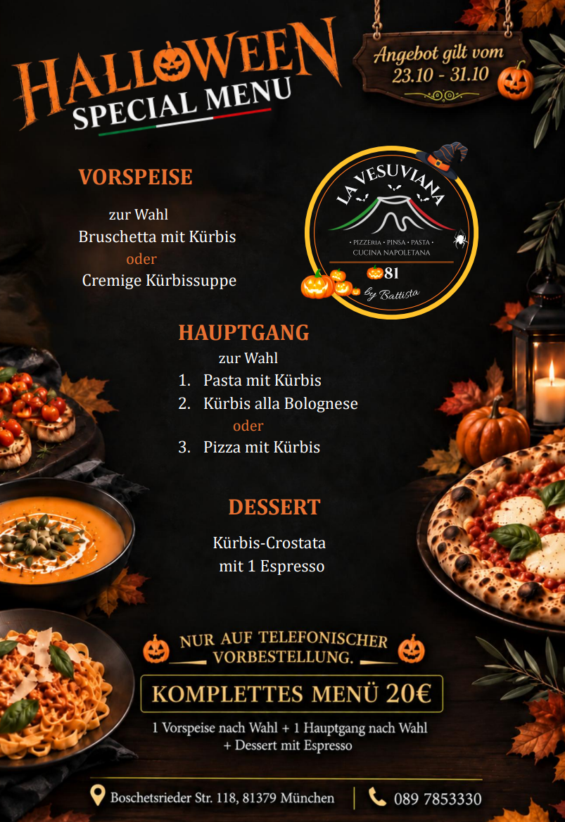 Halloween Kürbis-Menü bei La Vesuviana 081